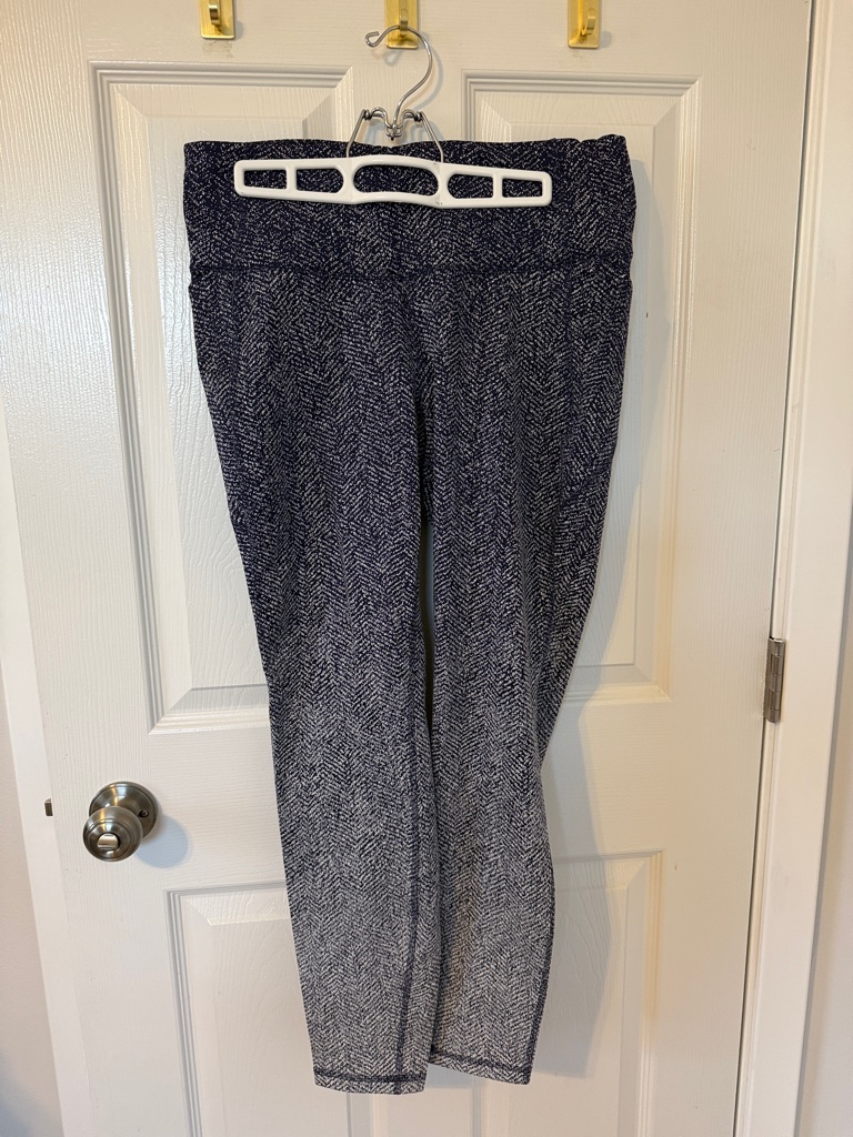 All In Motion Black & White Herringbone Leggings